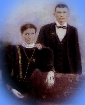 Katie & Eddie's wedding day, 1897